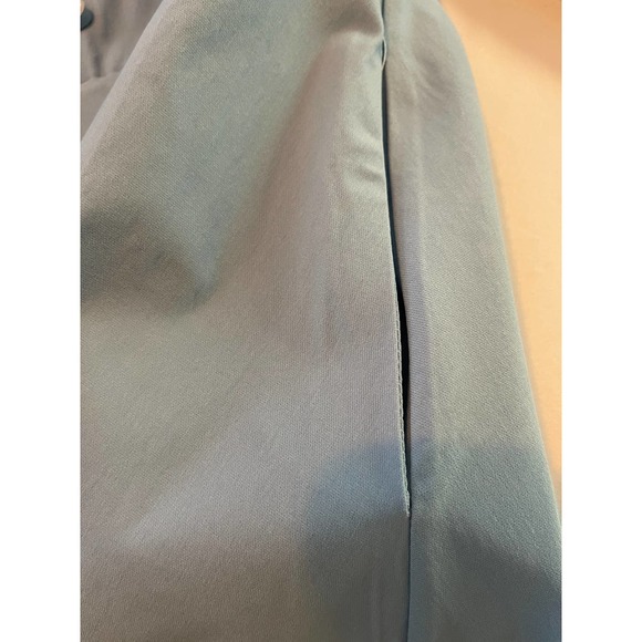 New GownTown Womens 1950s Cape Collar Vintage Swing Stretchy Blue White Dress 2X - Picture 8 of 12